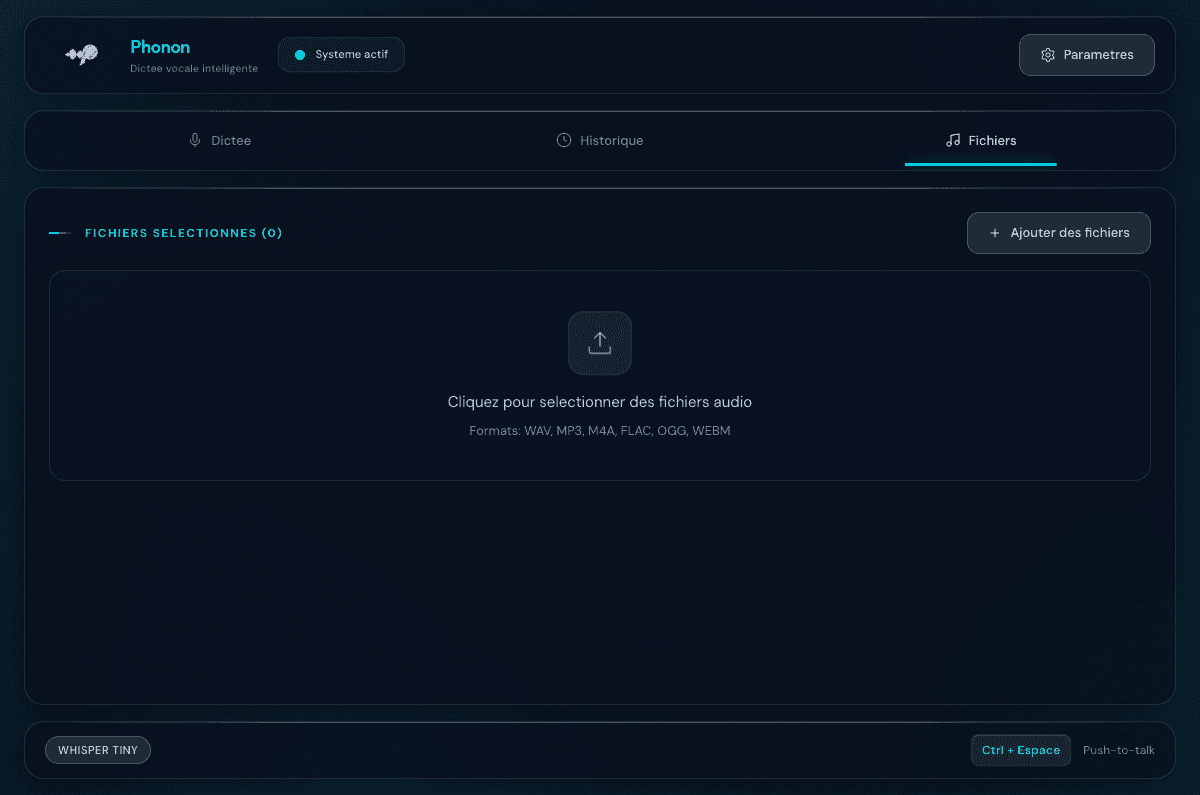 Phonon — gestion des fichiers