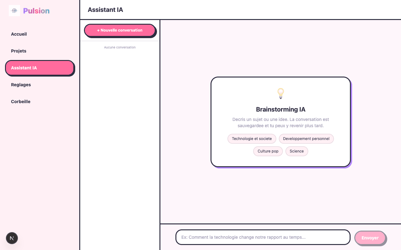 Pulsion — assistant IA